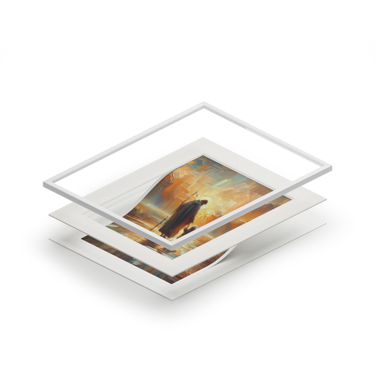 "The Lord Is My Shepherd" – Serene Landscape Art Print | Inspired by Psalm 23:1