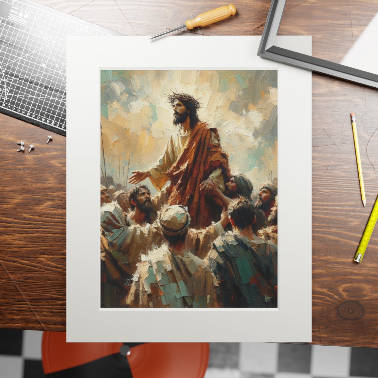 “Lift My Eyes to the Mountains” – Christian Inspired Artwork | Psalm 121:1-2 Inspired Print