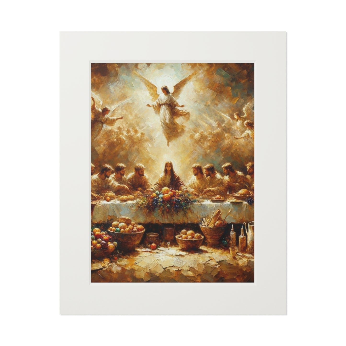 “My Cup Overflows” – Biblical Art Print | Inspired by Psalm 23:5–6