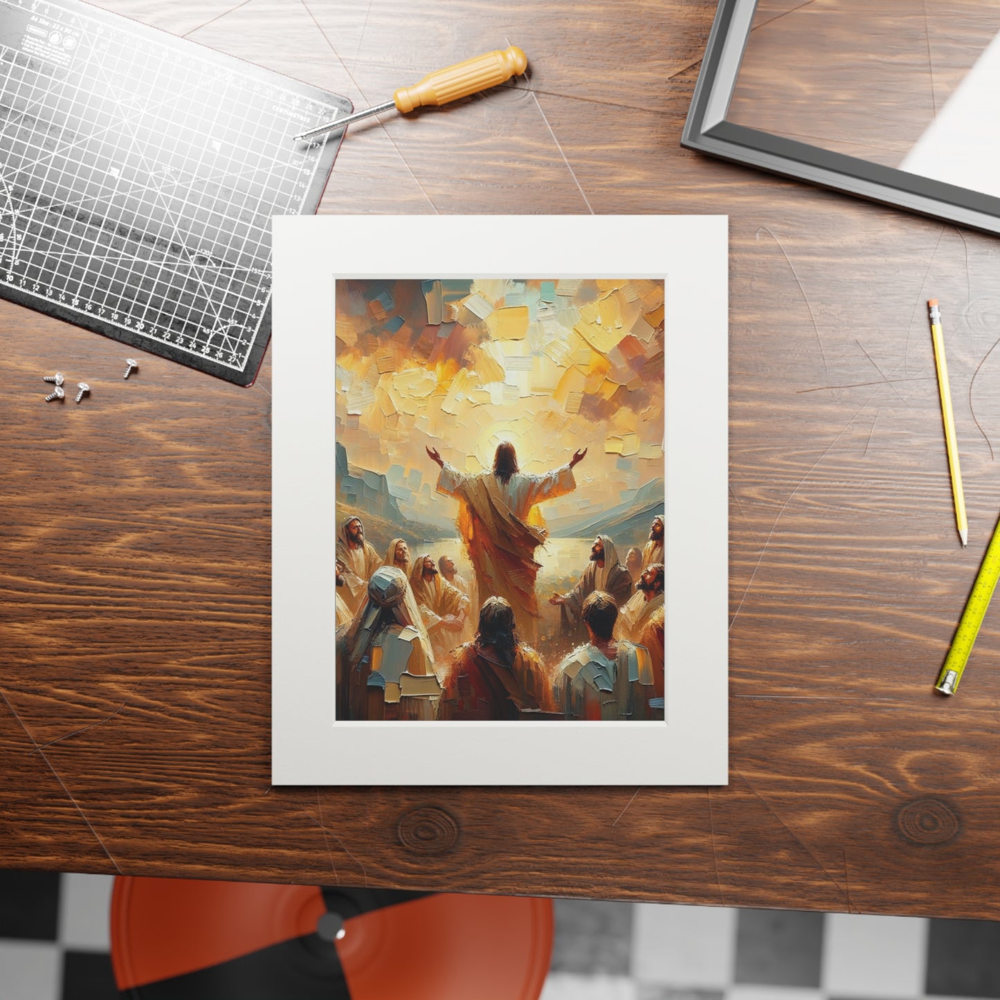 “The Living Truth” – Biblical Art Print | Inspired by Matthew 16:16