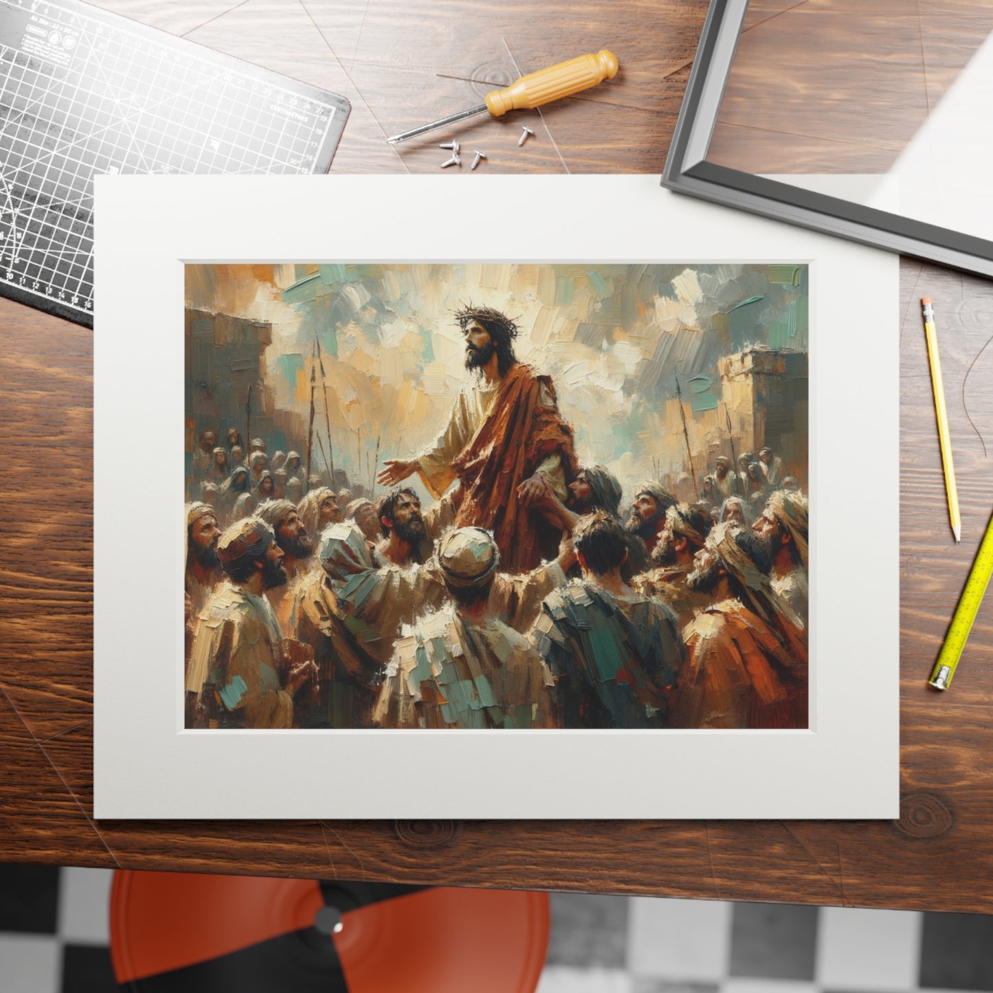 “Lift My Eyes to the Mountains” – Christian Inspired Artwork | Psalm 121:1-2 Inspired Print