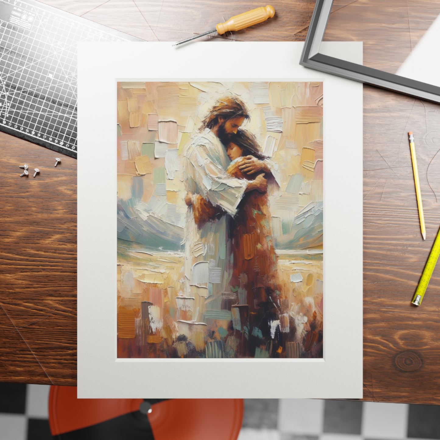 “Enveloped in Grace” – Biblical Art Print | Inspired by Psalm 139:5