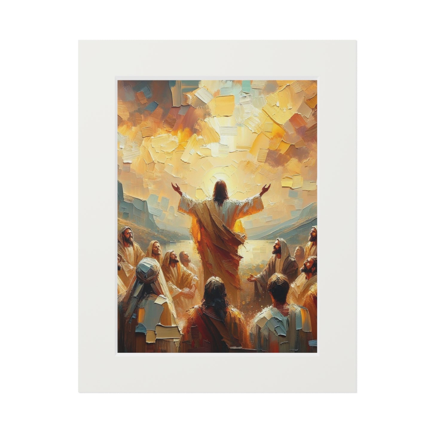 “The Living Truth” – Biblical Art Print | Inspired by Matthew 16:16