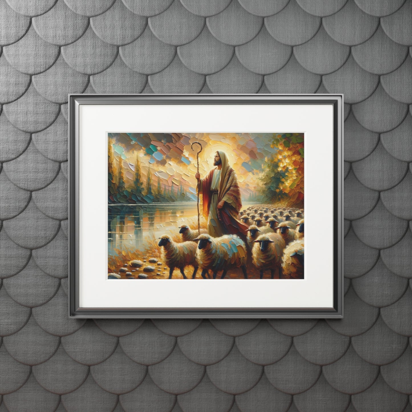 “The Lord Is My Shepherd” – Biblical Art Print | Inspired by Psalm 23:1