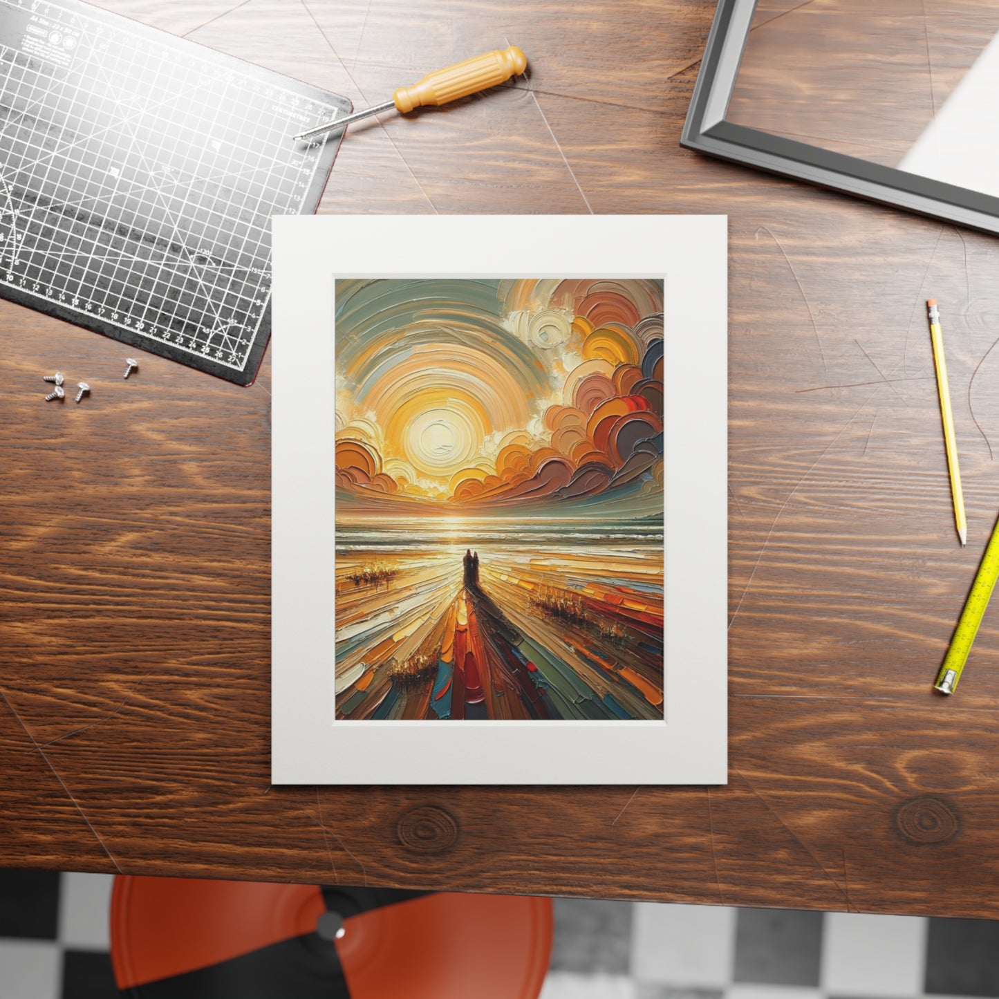 “The Peace That Guards” – Biblical Art Print | Inspired by Philippians 4:6–7