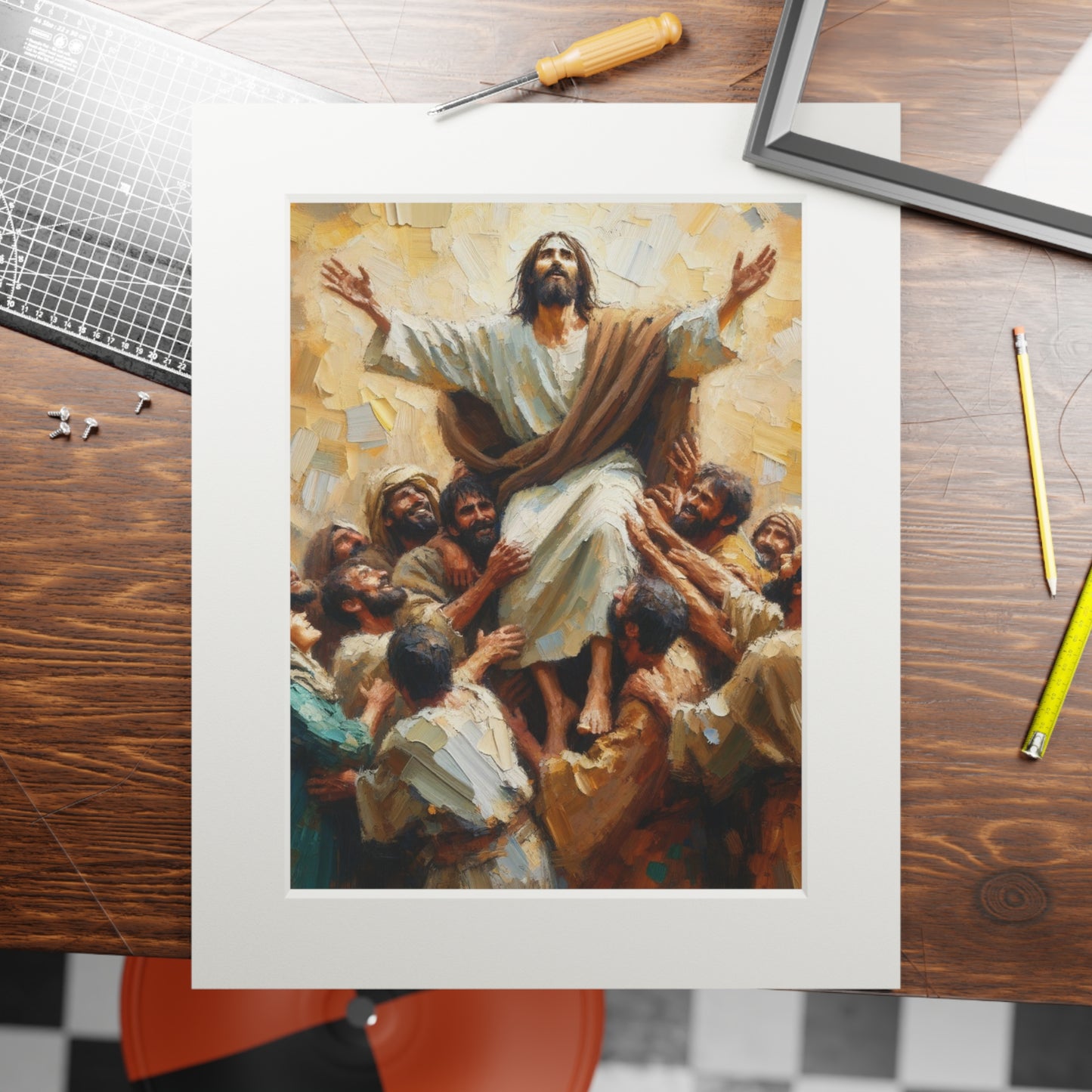 “The Savior’s Mission” – Biblical Art Print | Inspired by John 3:17