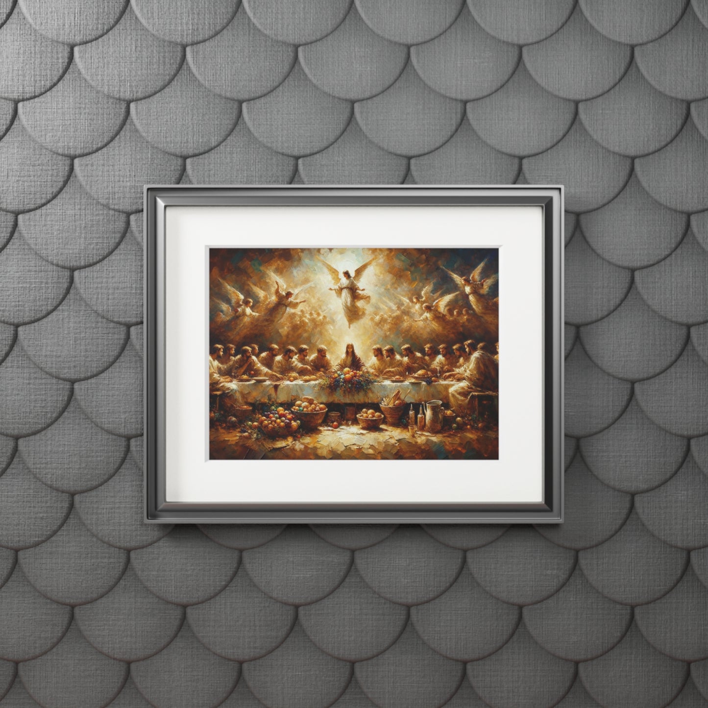 “My Cup Overflows” – Biblical Art Print | Inspired by Psalm 23:5–6