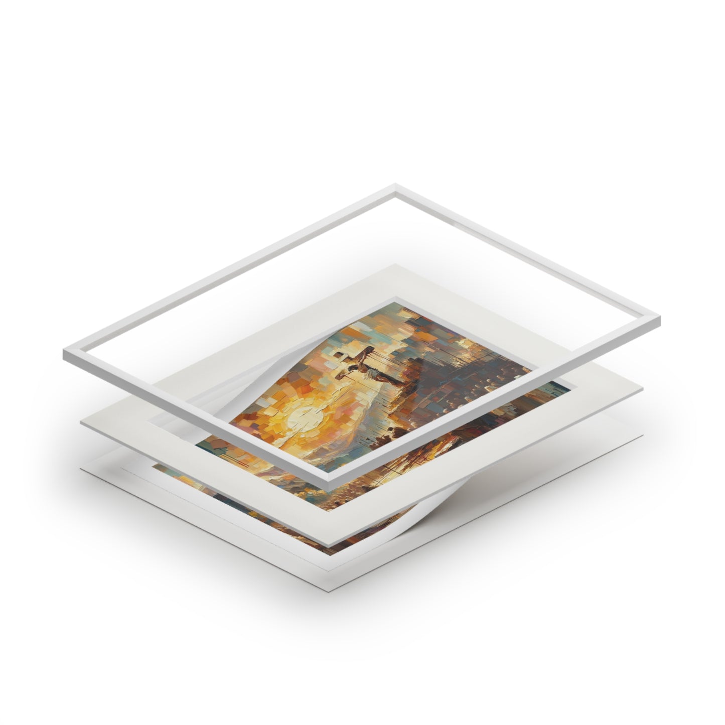 “Love Beyond Measure” – Biblical Art Print | Inspired by Romans 5:8