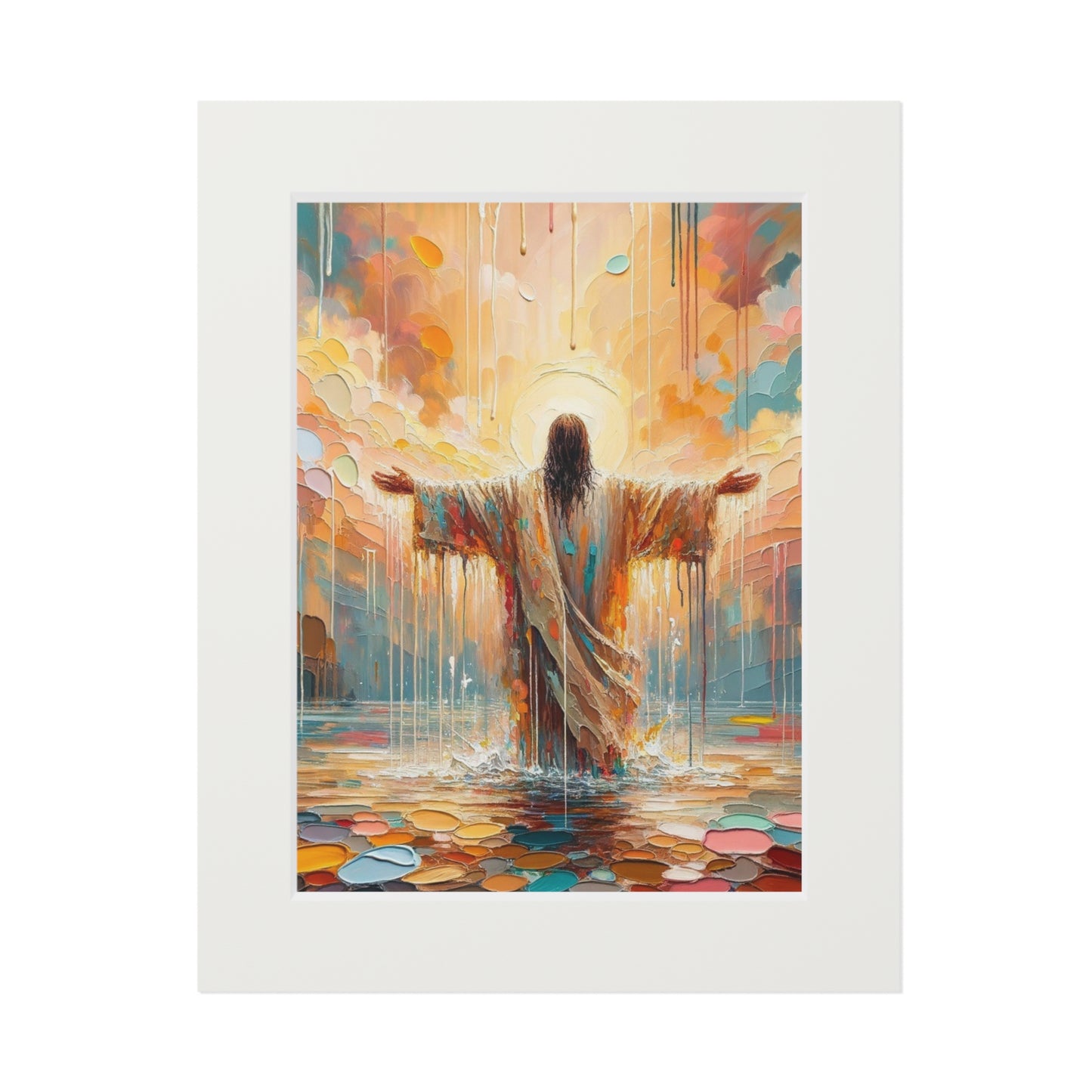“Washed in Grace” – Biblical Art Print | Inspired by 1 John 1:9