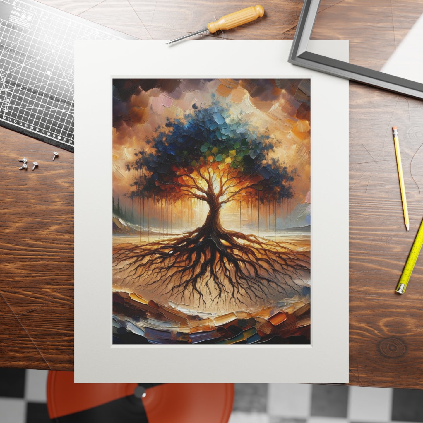 “Faith Unseen” – Biblical Art Print | Inspired by Hebrews 11:1