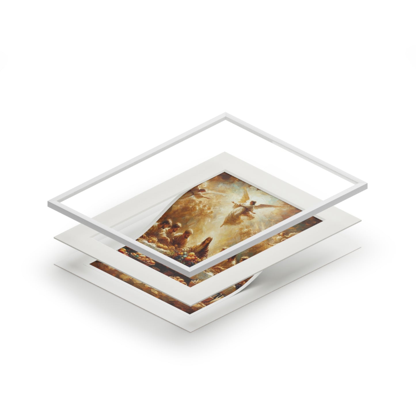 “My Cup Overflows” – Biblical Art Print | Inspired by Psalm 23:5–6