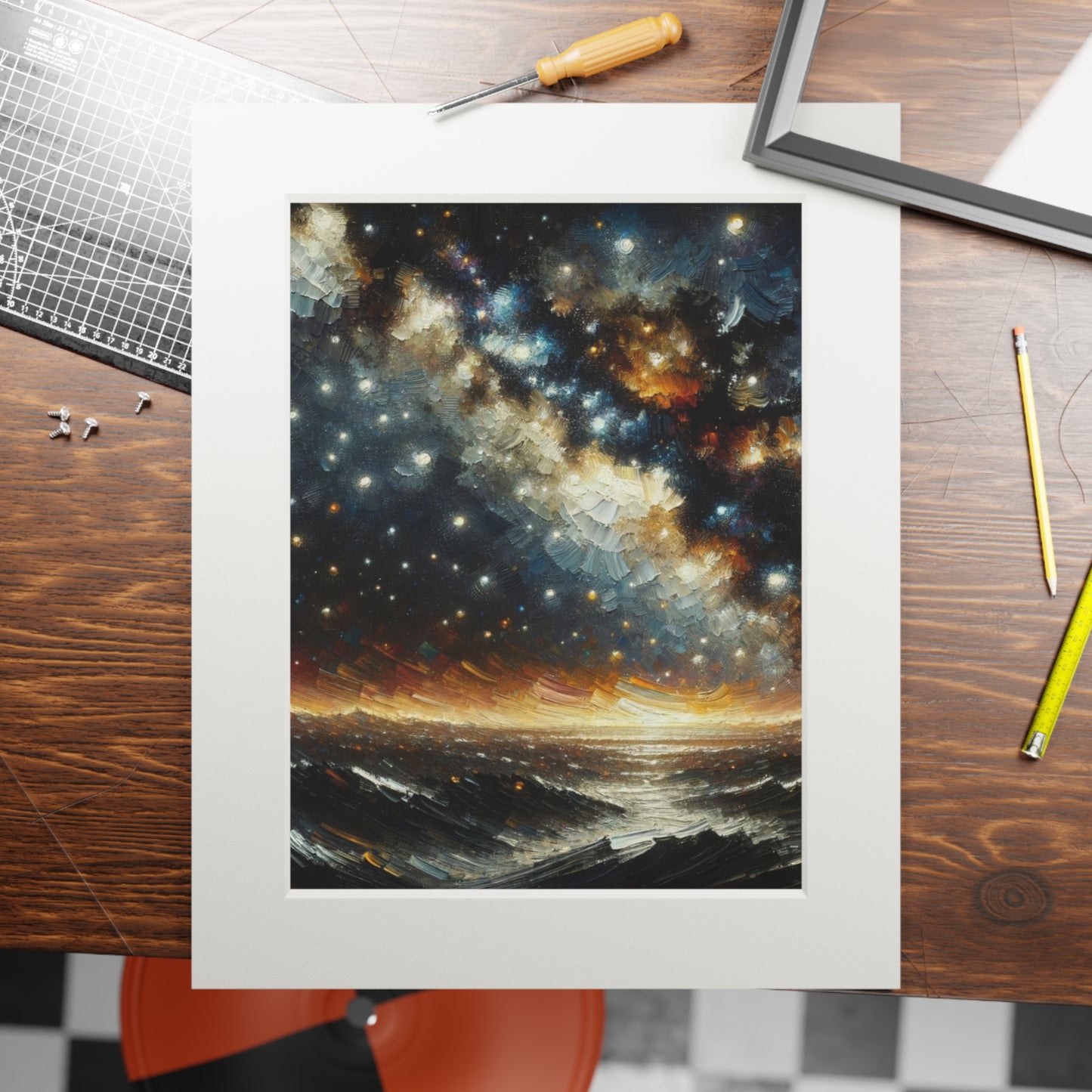 “Named Among the Stars” – Biblical Art Print | Inspired by Psalm 147:4