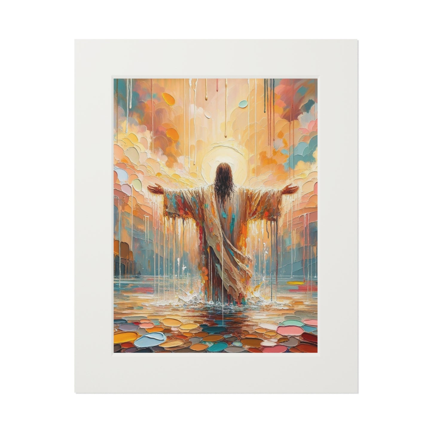 “Washed in Grace” – Biblical Art Print | Inspired by 1 John 1:9