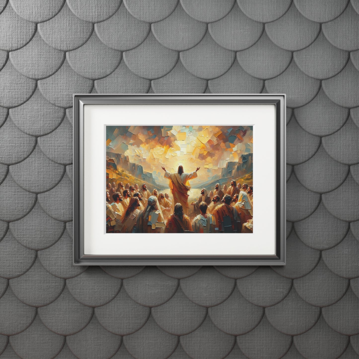 “The Living Truth” – Biblical Art Print | Inspired by Matthew 16:16