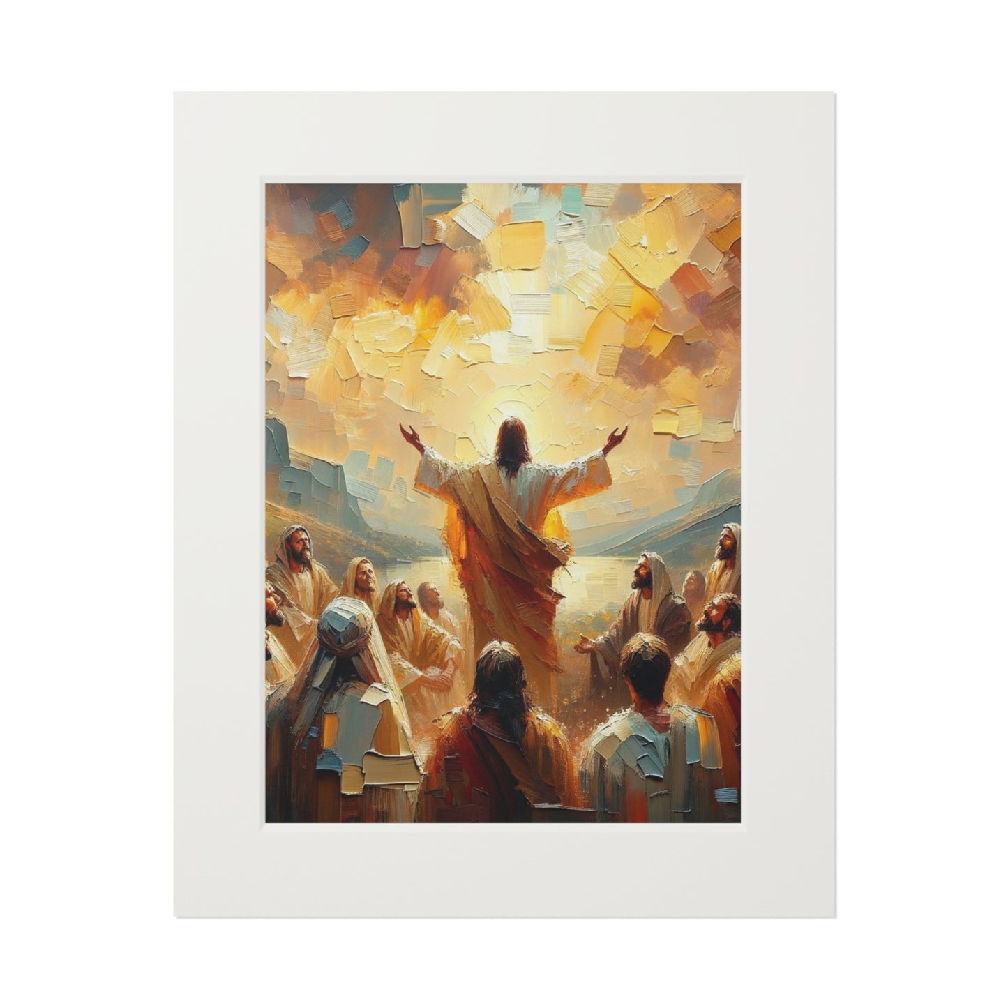 “The Living Truth” – Biblical Art Print | Inspired by Matthew 16:16