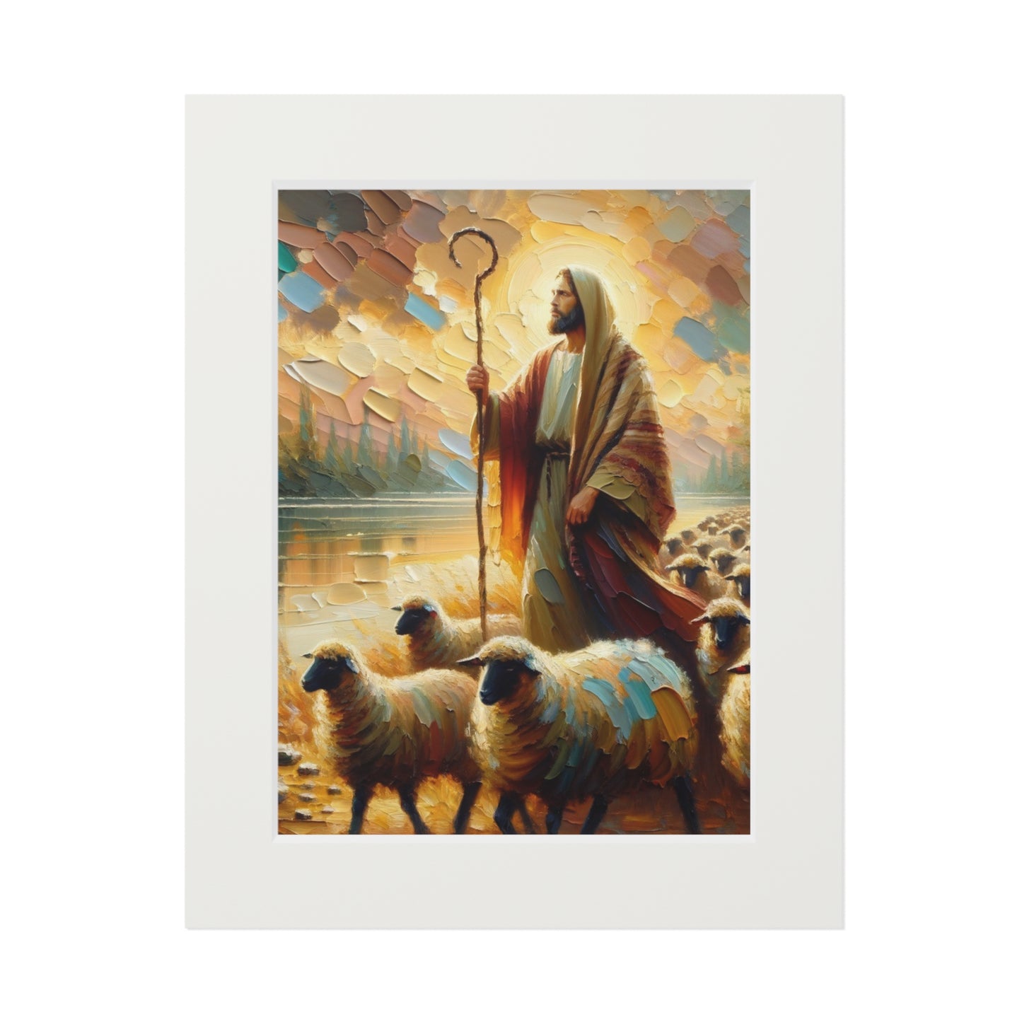 “The Lord Is My Shepherd” – Biblical Art Print | Inspired by Psalm 23:1