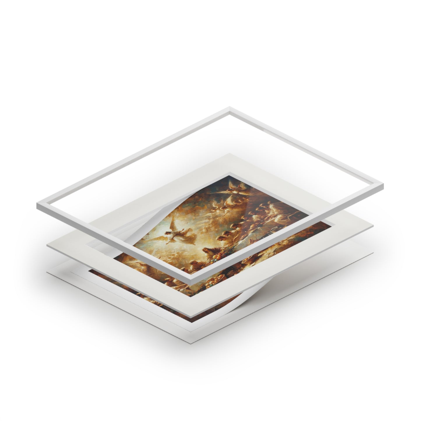 “My Cup Overflows” – Biblical Art Print | Inspired by Psalm 23:5–6