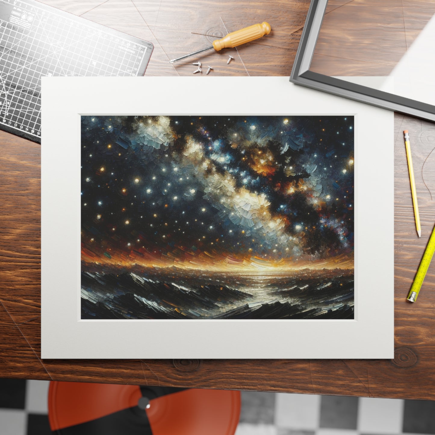 “Named Among the Stars” – Biblical Art Print | Inspired by Psalm 147:4