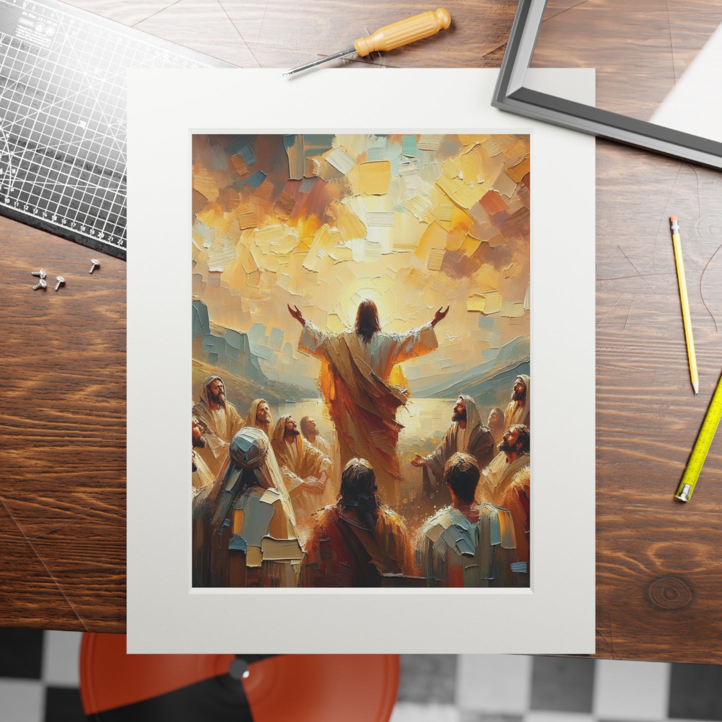 “The Living Truth” – Biblical Art Print | Inspired by Matthew 16:16