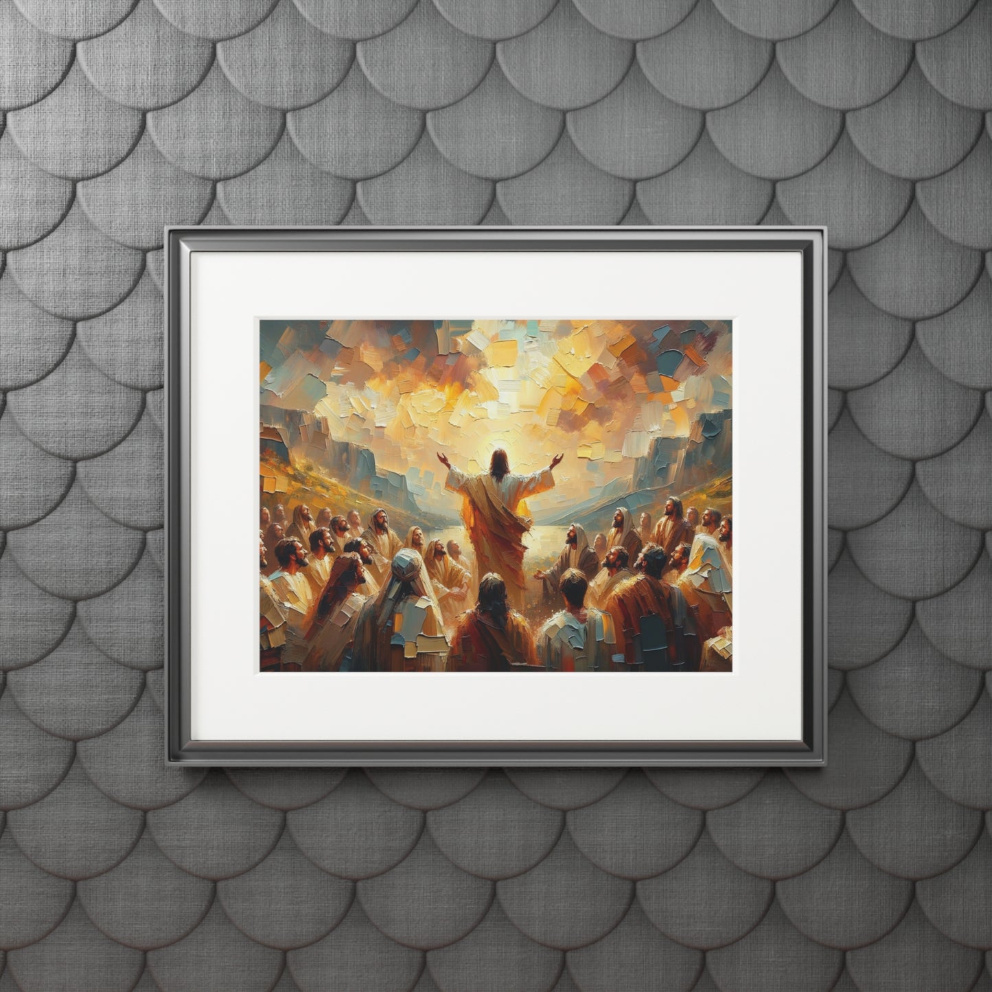 “The Living Truth” – Biblical Art Print | Inspired by Matthew 16:16