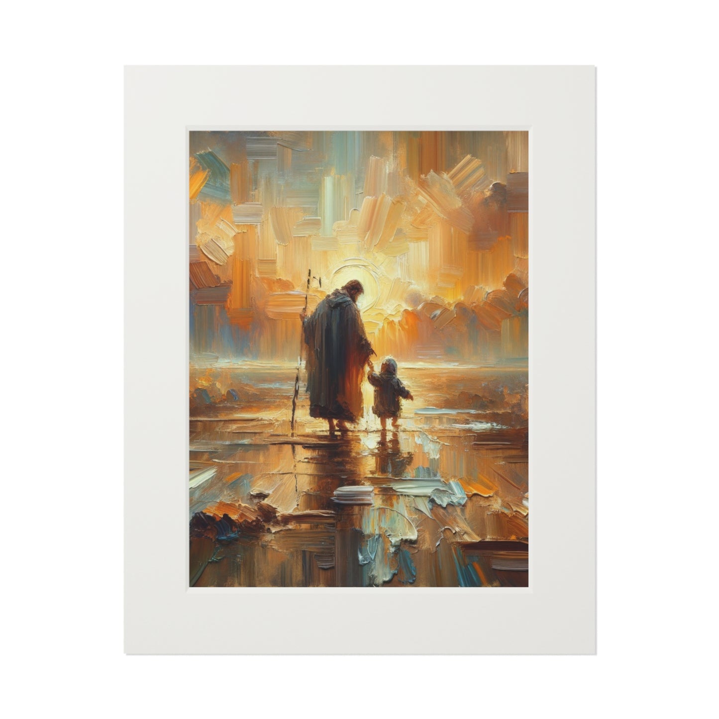 "The Lord Is My Shepherd" – Serene Landscape Art Print | Inspired by Psalm 23:1