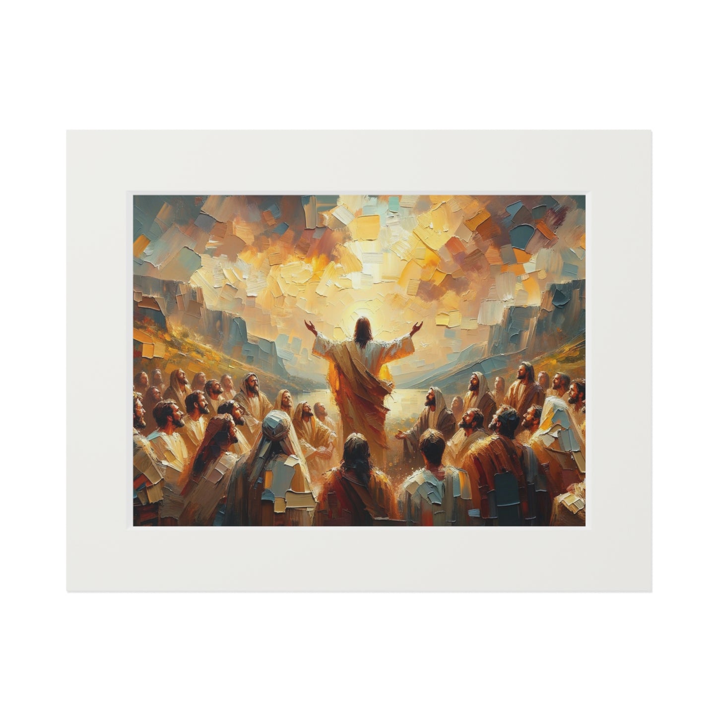 “The Living Truth” – Biblical Art Print | Inspired by Matthew 16:16