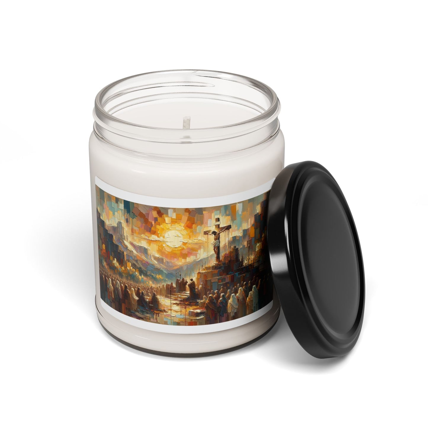 "Love Beyond Measure" – Scented Soy Candle | Biblical Art Inspired by Romans 5:8