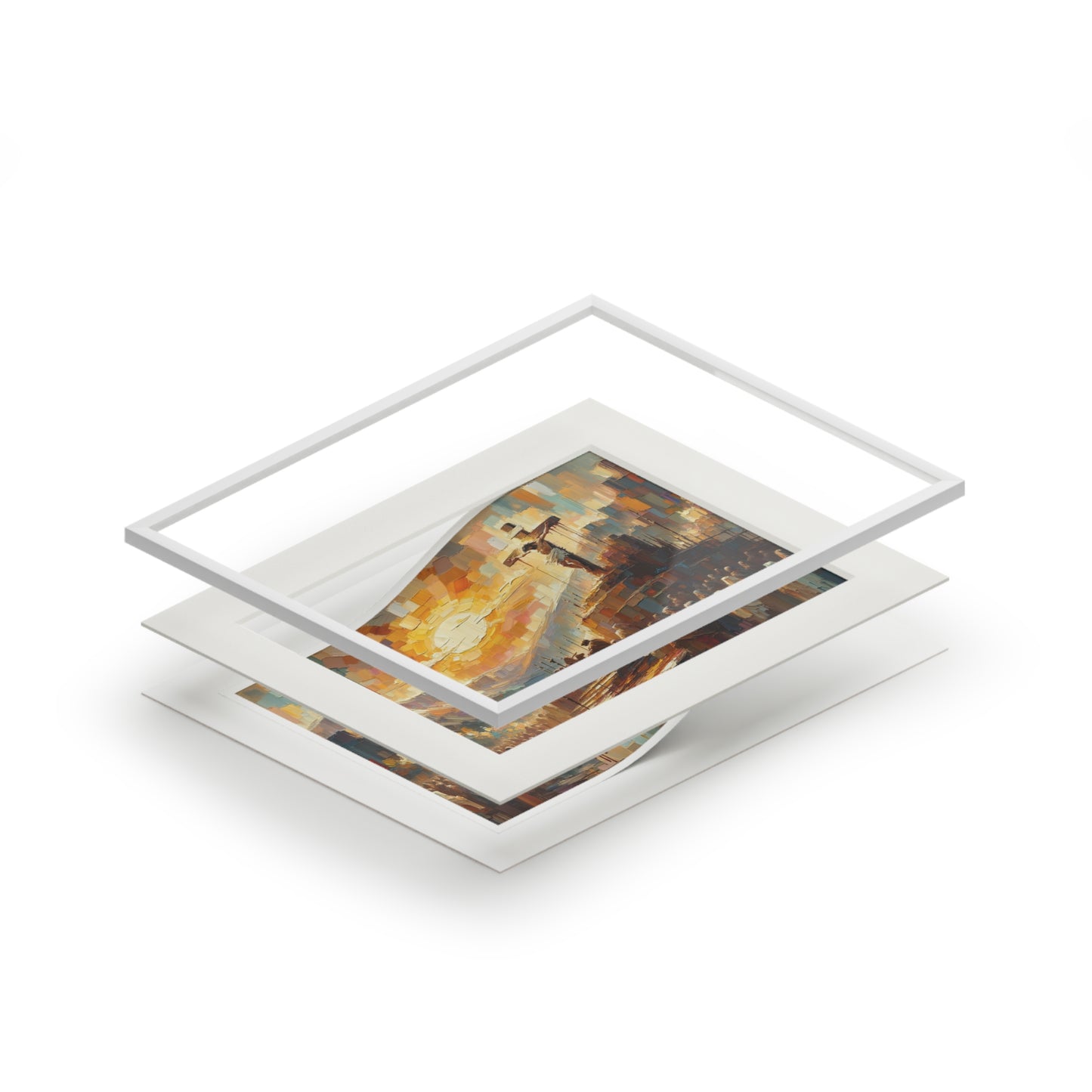 “Love Beyond Measure” – Biblical Art Print | Inspired by Romans 5:8