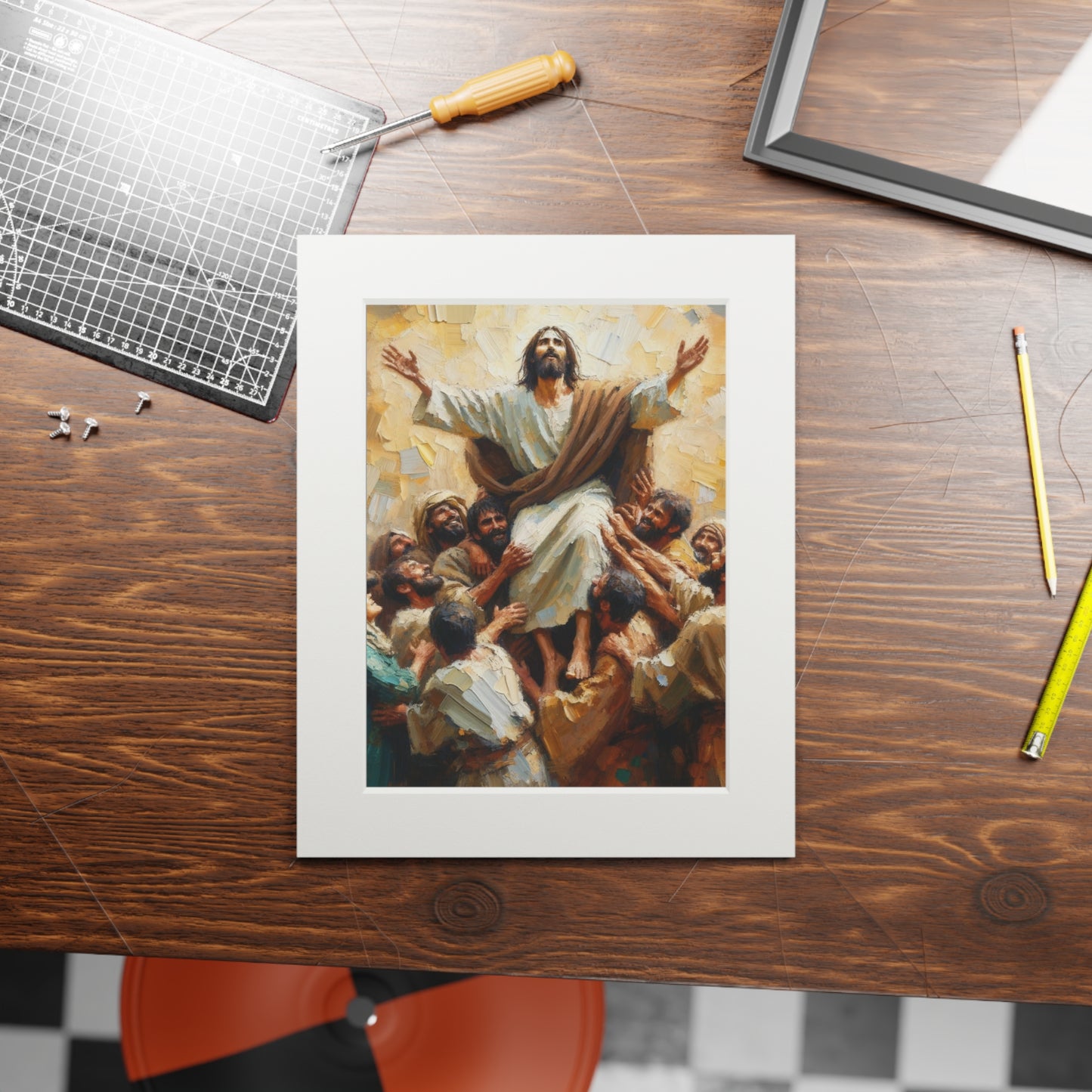 “The Savior’s Mission” – Biblical Art Print | Inspired by John 3:17