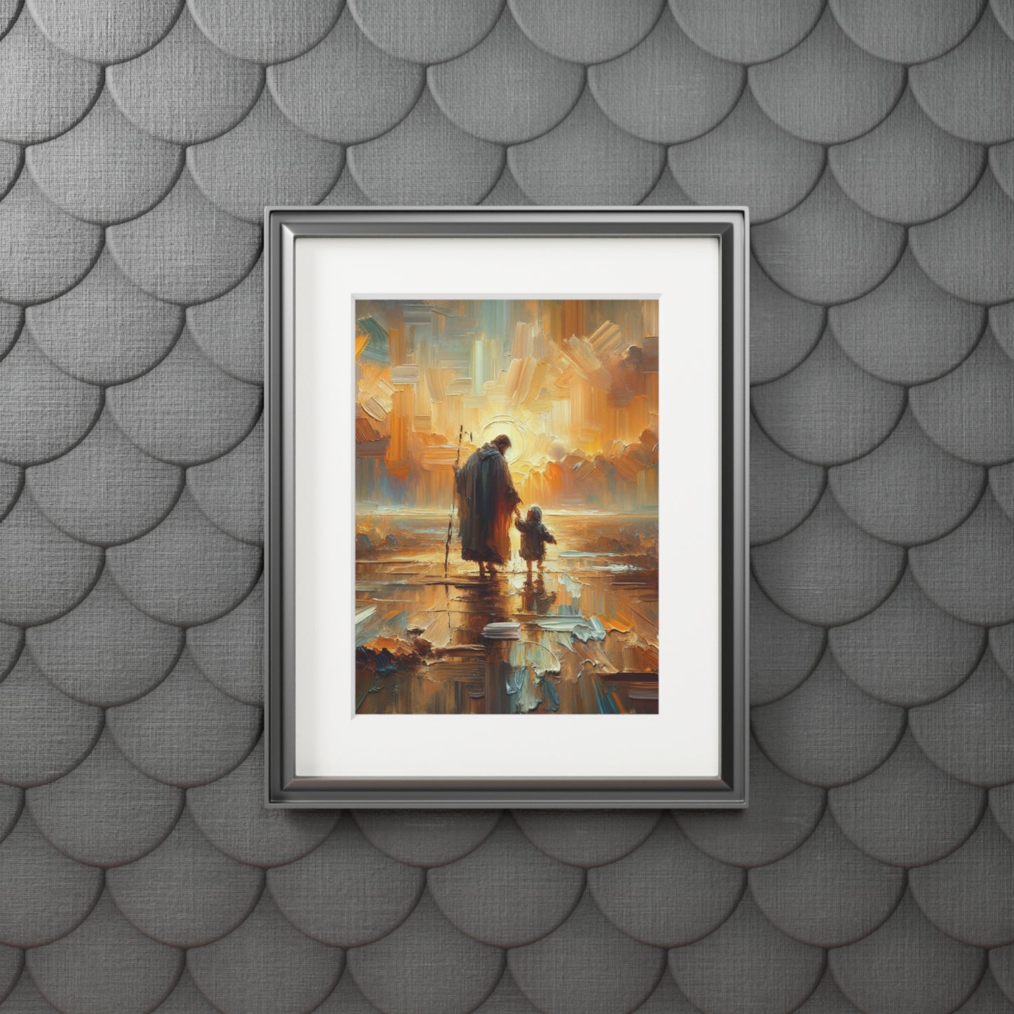 "The Lord Is My Shepherd" – Serene Landscape Art Print | Inspired by Psalm 23:1