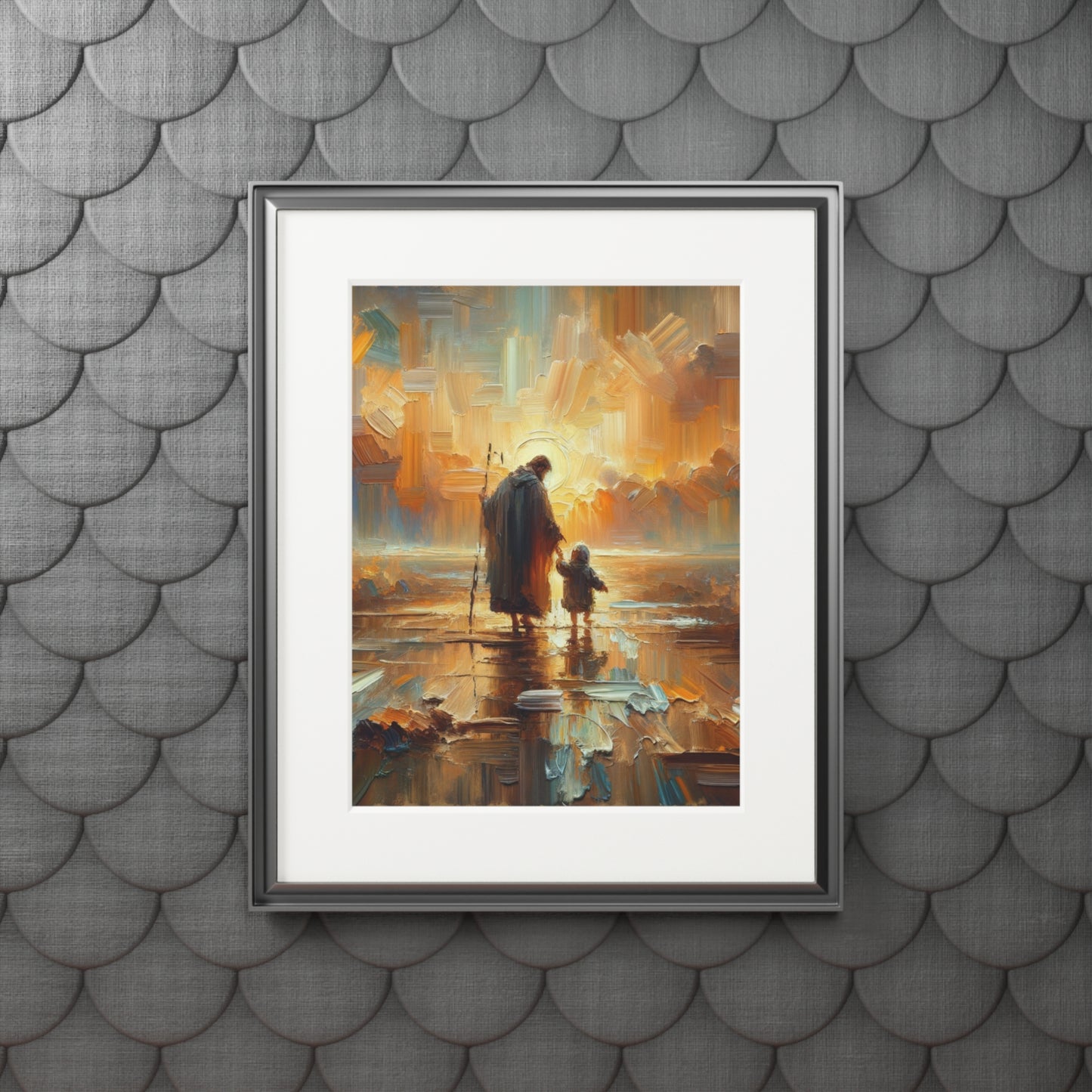 "The Lord Is My Shepherd" – Serene Landscape Art Print | Inspired by Psalm 23:1