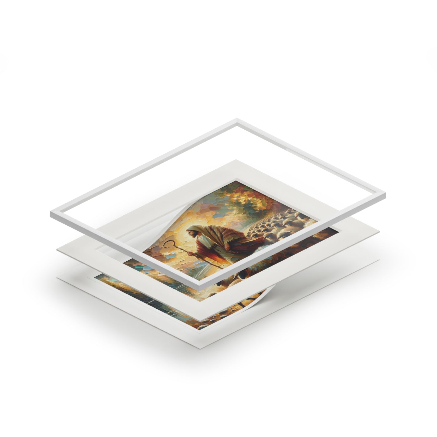 “The Lord Is My Shepherd” – Biblical Art Print | Inspired by Psalm 23:1