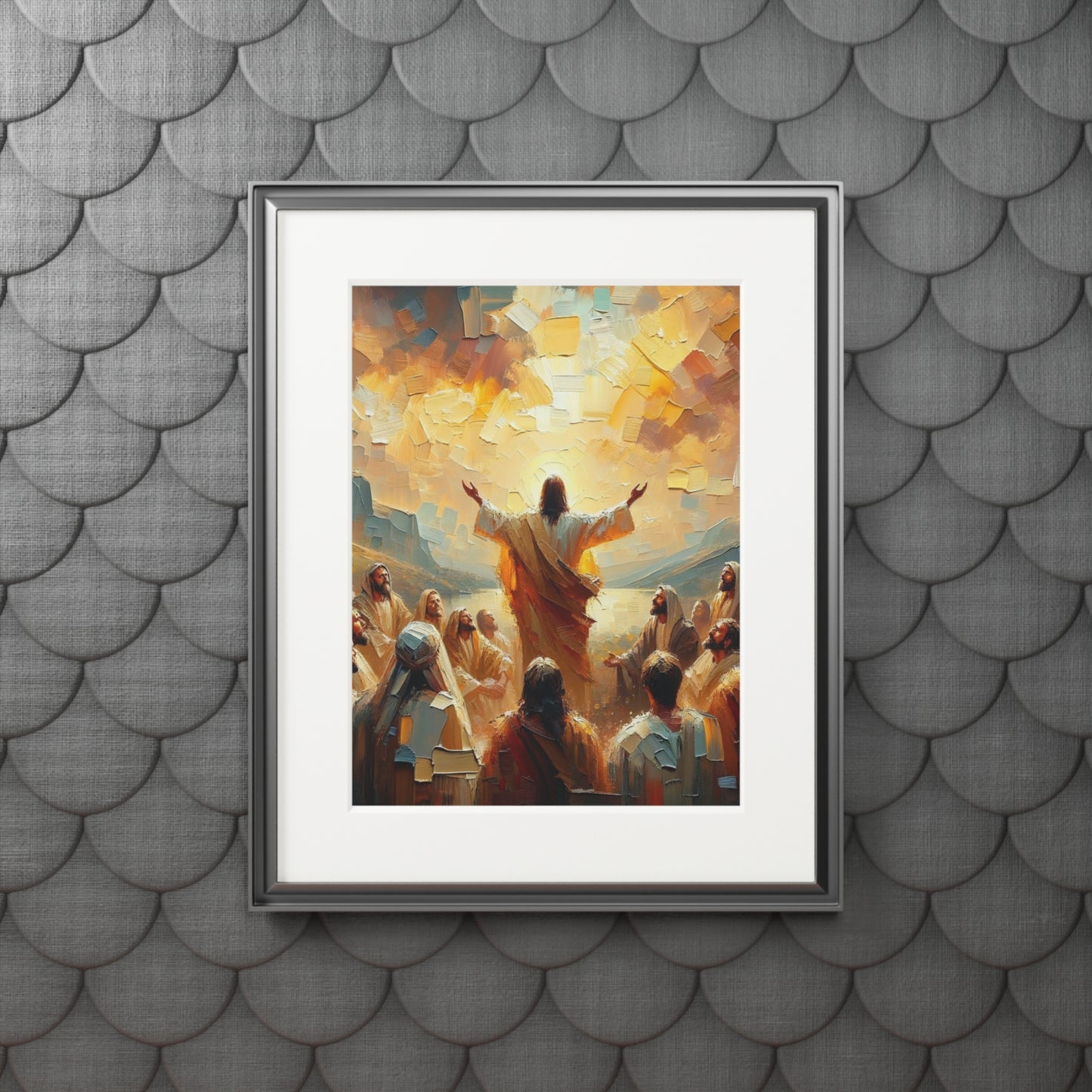 “The Living Truth” – Biblical Art Print | Inspired by Matthew 16:16