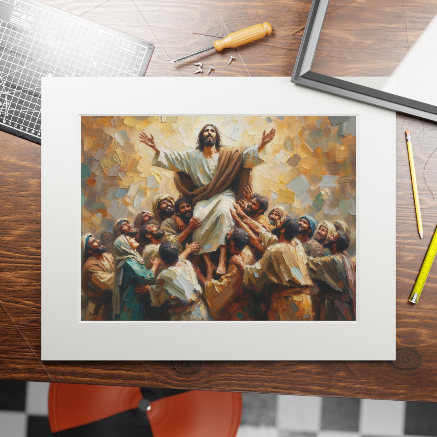 “The Savior’s Mission” – Biblical Art Print | Inspired by John 3:17