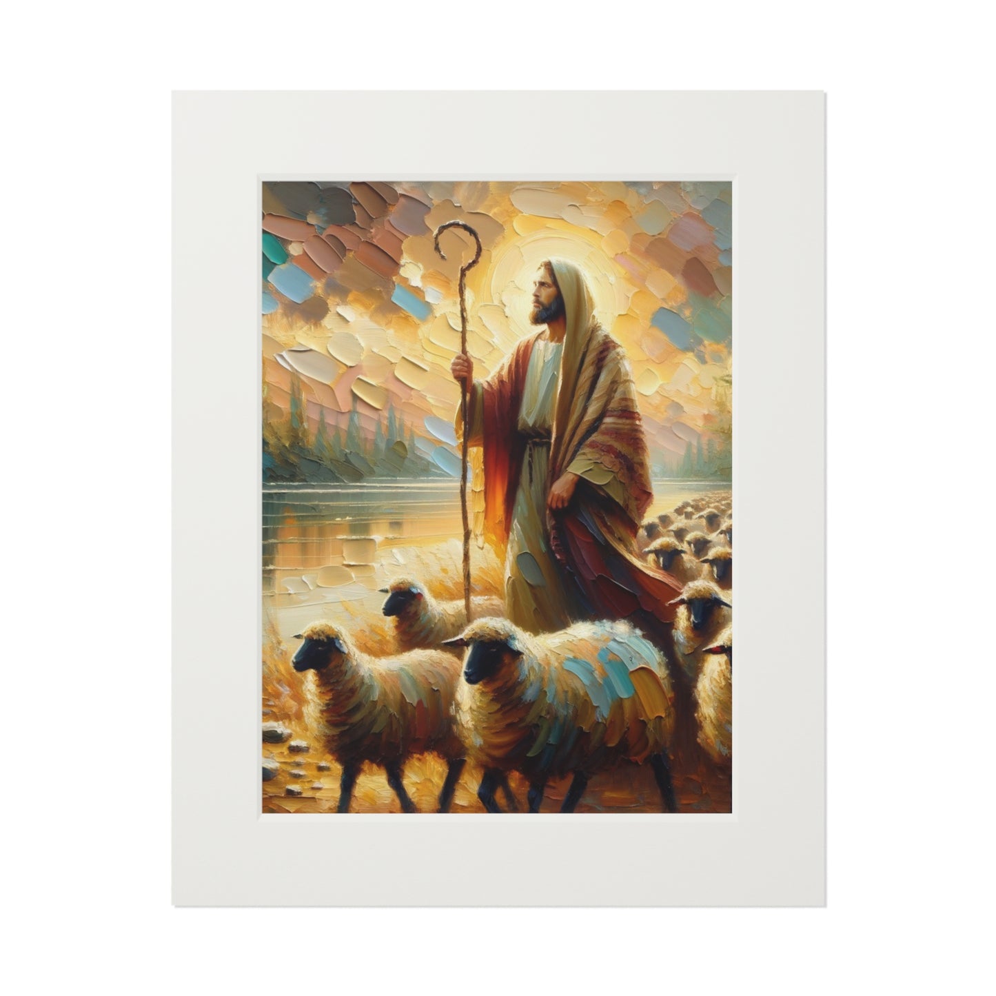“The Lord Is My Shepherd” – Biblical Art Print | Inspired by Psalm 23:1