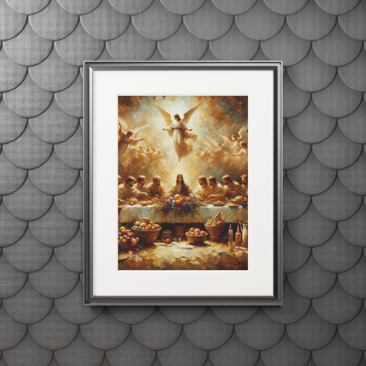 “My Cup Overflows” – Biblical Art Print | Inspired by Psalm 23:5–6