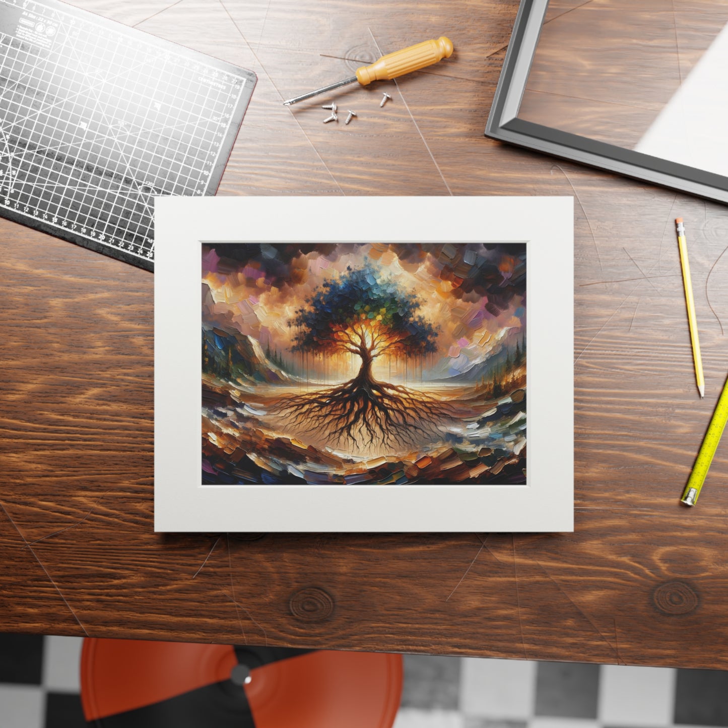 “Faith Unseen” – Biblical Art Print | Inspired by Hebrews 11:1