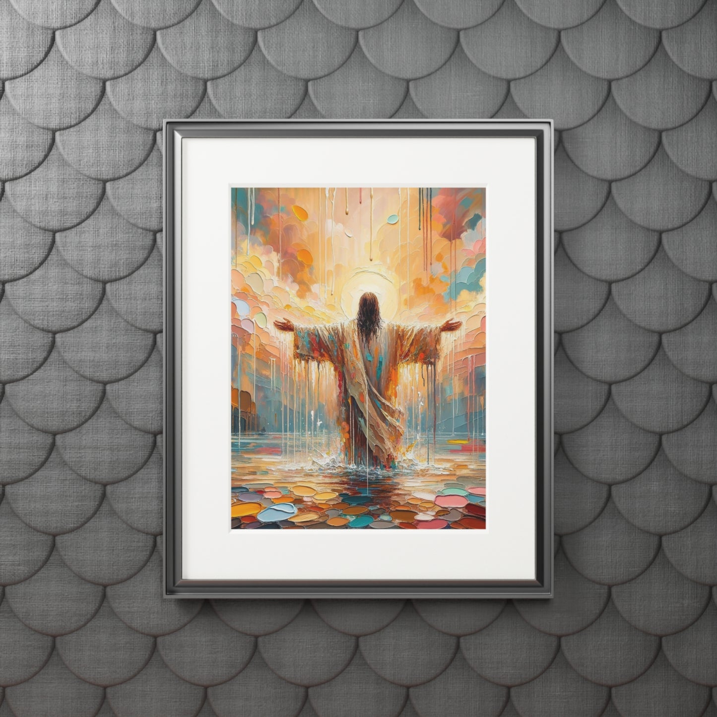 “Washed in Grace” – Biblical Art Print | Inspired by 1 John 1:9