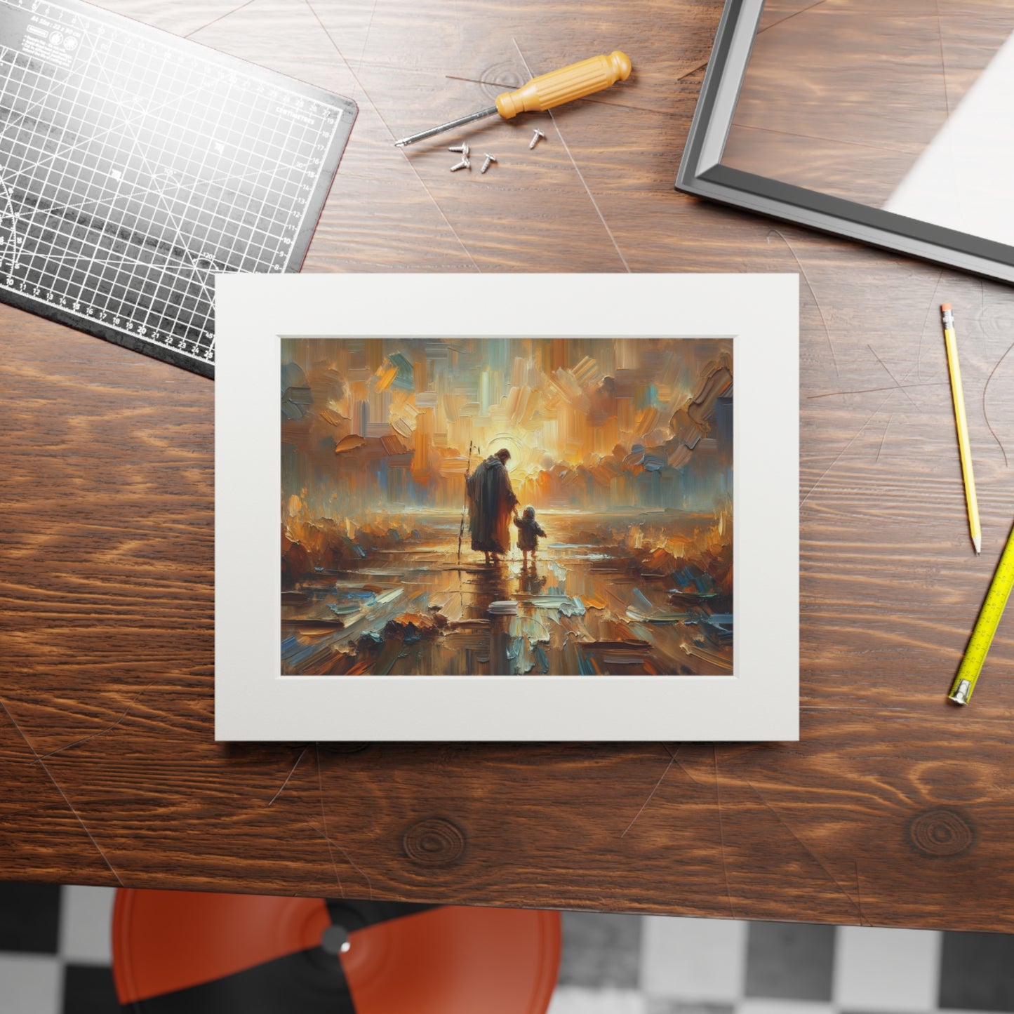 "The Lord Is My Shepherd" – Serene Landscape Art Print | Inspired by Psalm 23:1