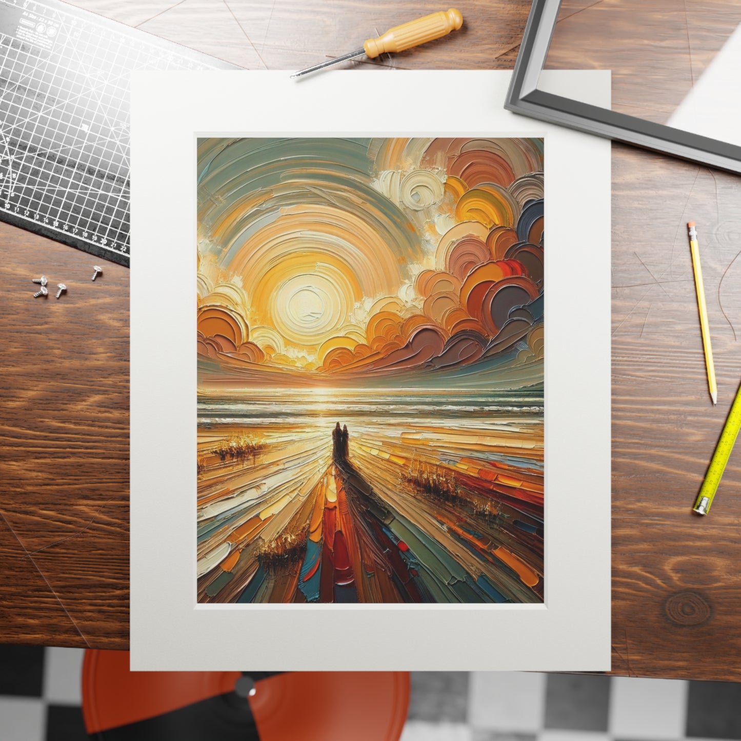 “The Peace That Guards” – Biblical Art Print | Inspired by Philippians 4:6–7