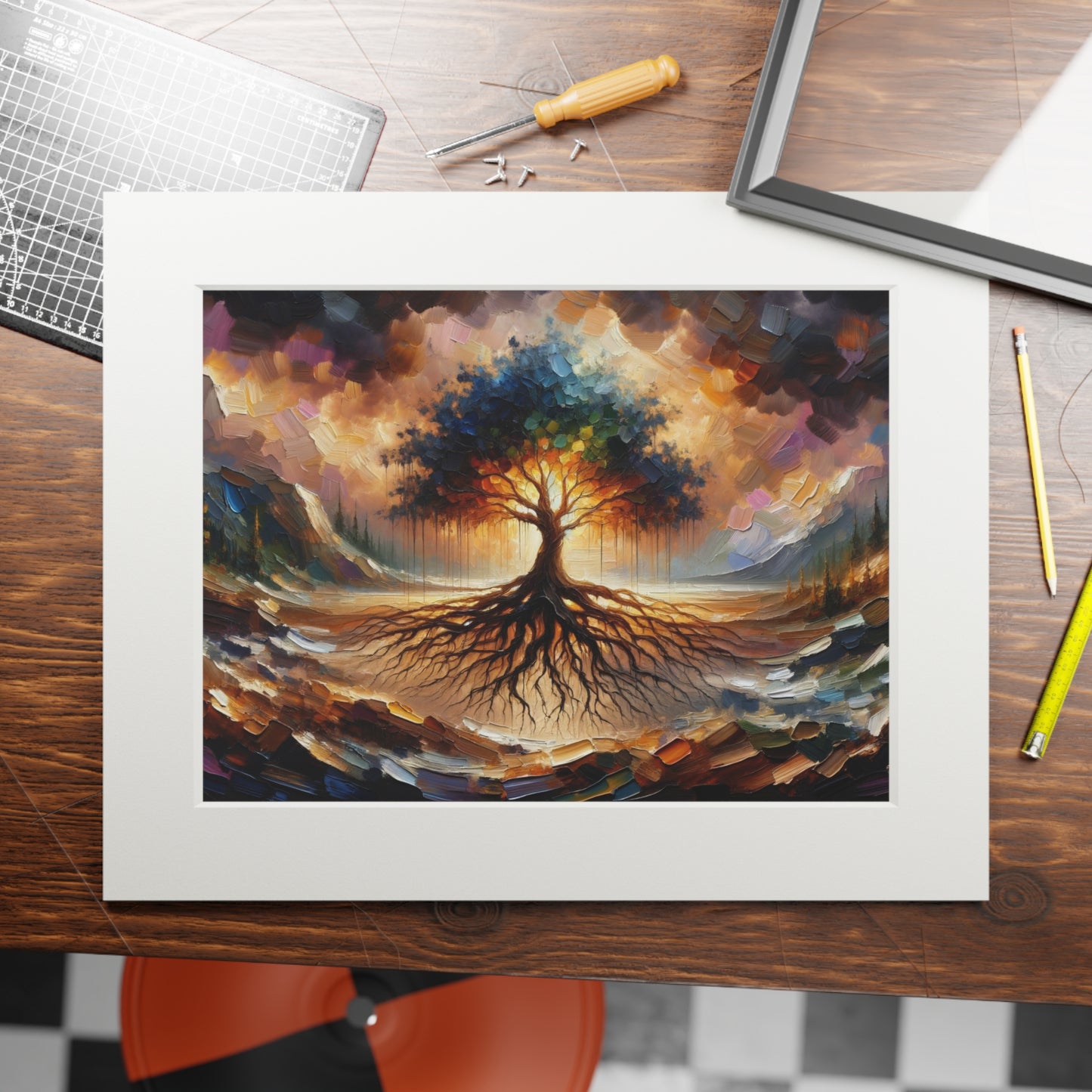 “Faith Unseen” – Biblical Art Print | Inspired by Hebrews 11:1