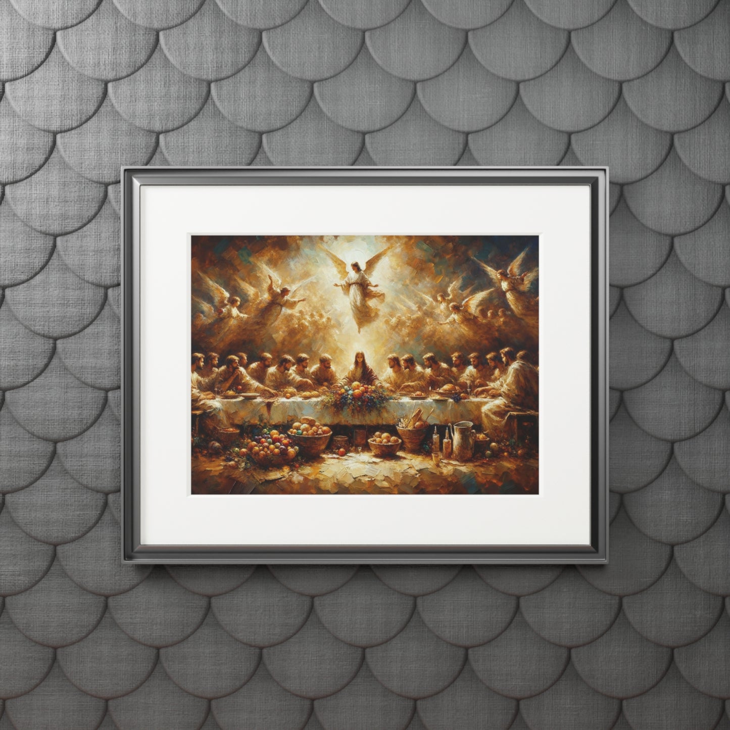“My Cup Overflows” – Biblical Art Print | Inspired by Psalm 23:5–6