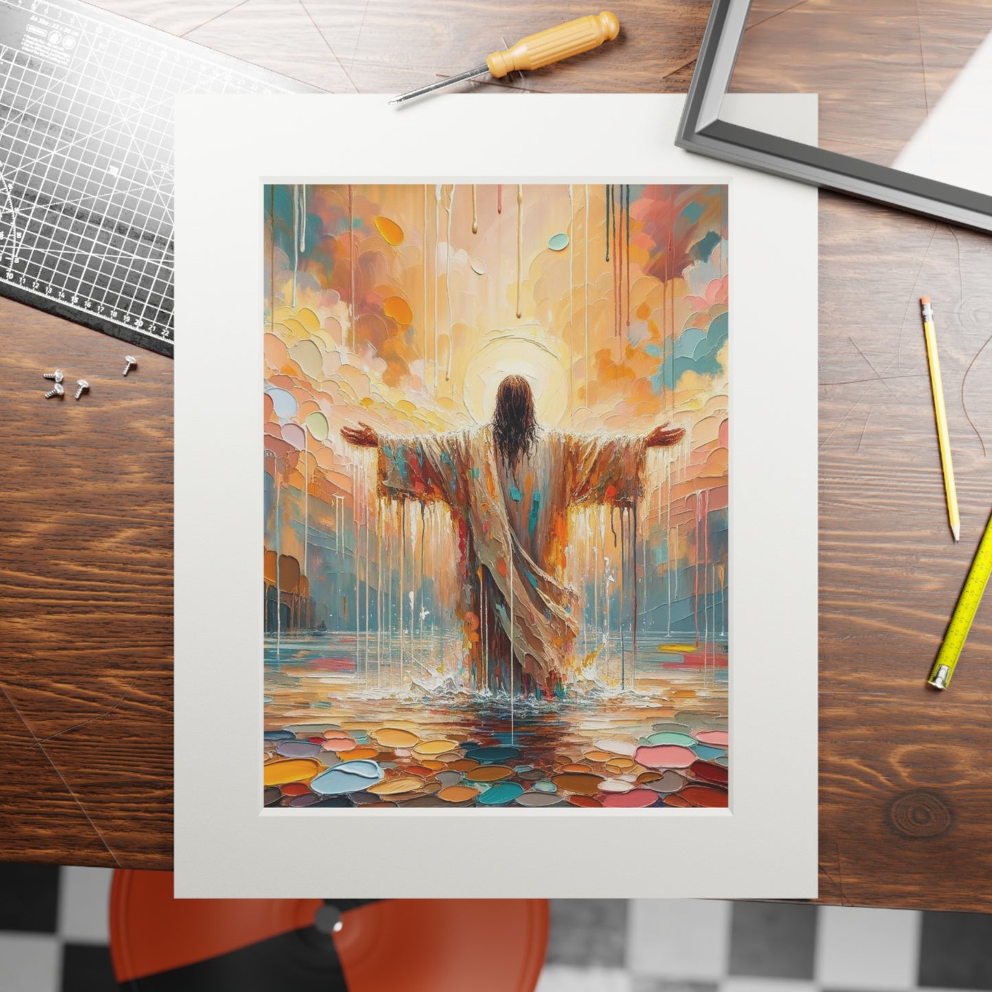 “Washed in Grace” – Biblical Art Print | Inspired by 1 John 1:9