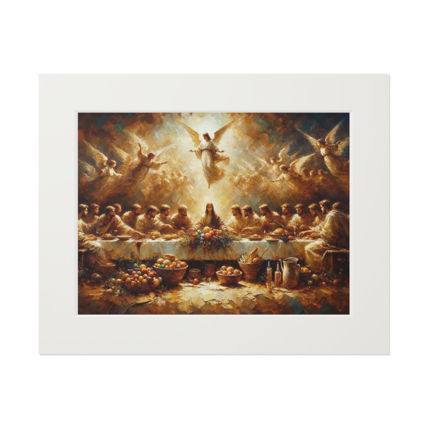 “My Cup Overflows” – Biblical Art Print | Inspired by Psalm 23:5–6