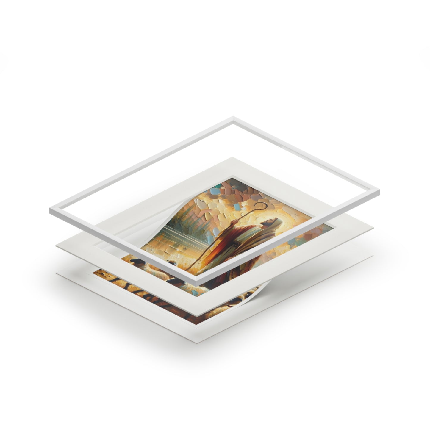 “The Lord Is My Shepherd” – Biblical Art Print | Inspired by Psalm 23:1