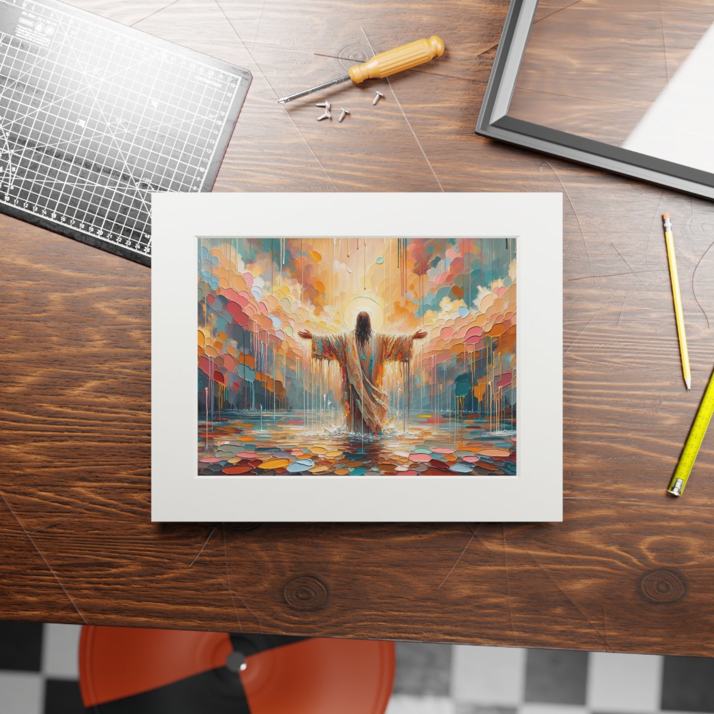 “Washed in Grace” – Biblical Art Print | Inspired by 1 John 1:9