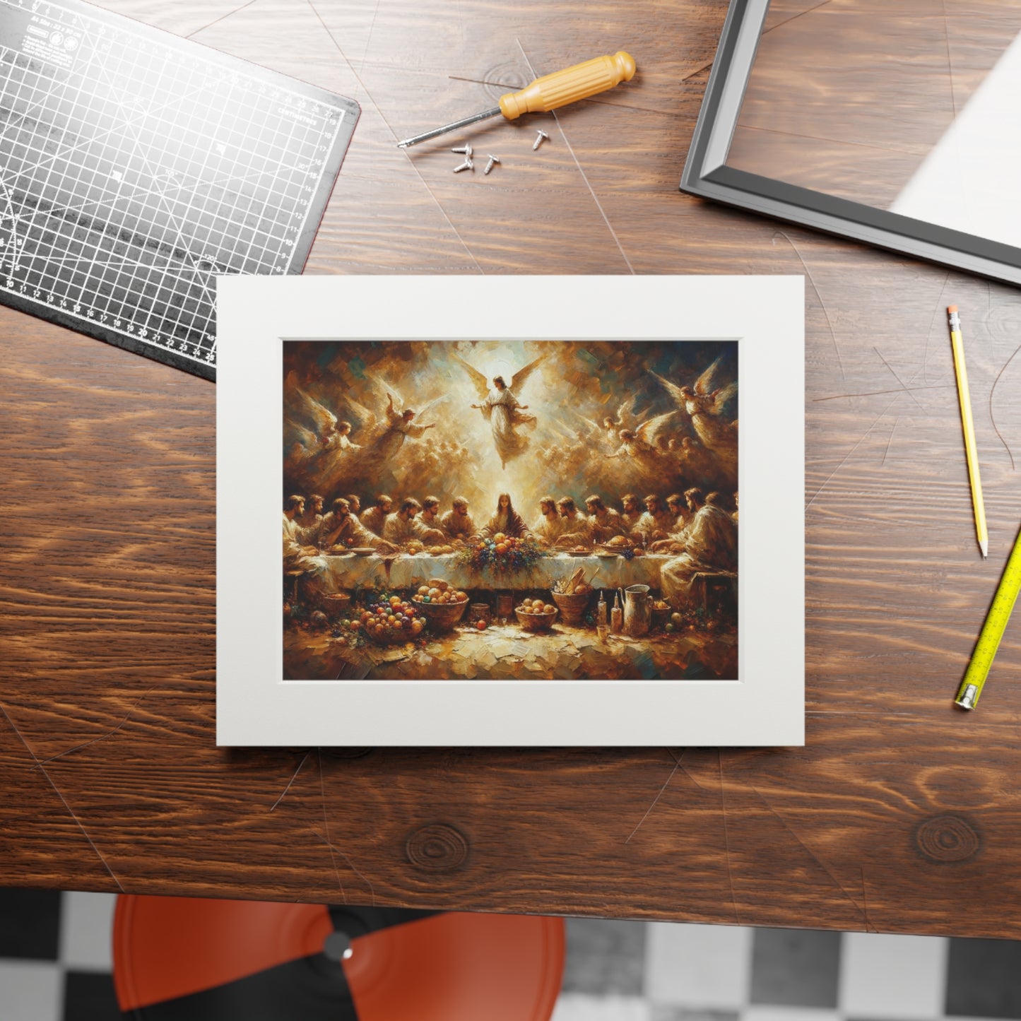 “My Cup Overflows” – Biblical Art Print | Inspired by Psalm 23:5–6