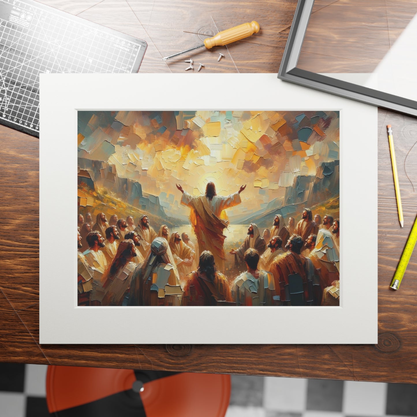 “The Living Truth” – Biblical Art Print | Inspired by Matthew 16:16