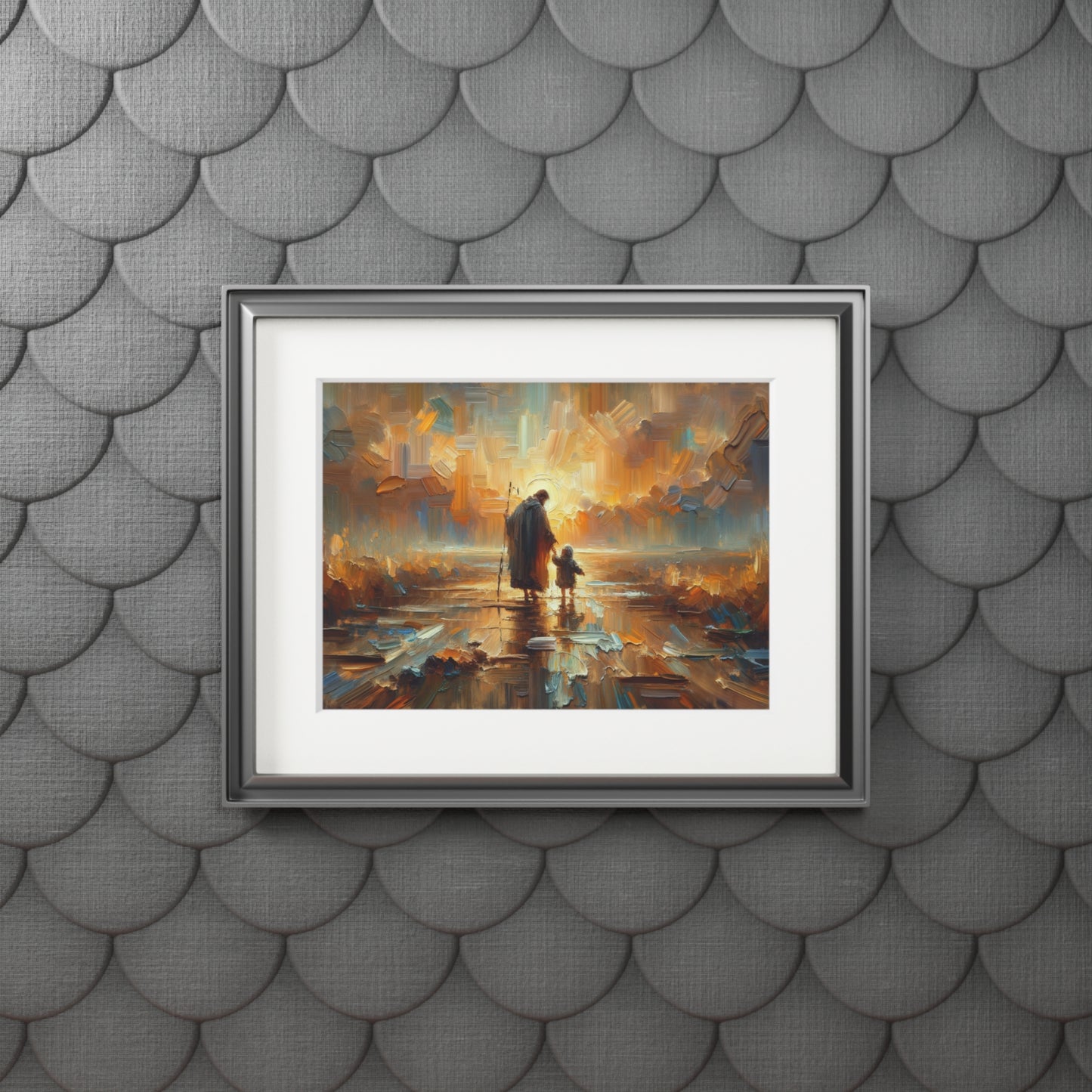 "The Lord Is My Shepherd" – Serene Landscape Art Print | Inspired by Psalm 23:1