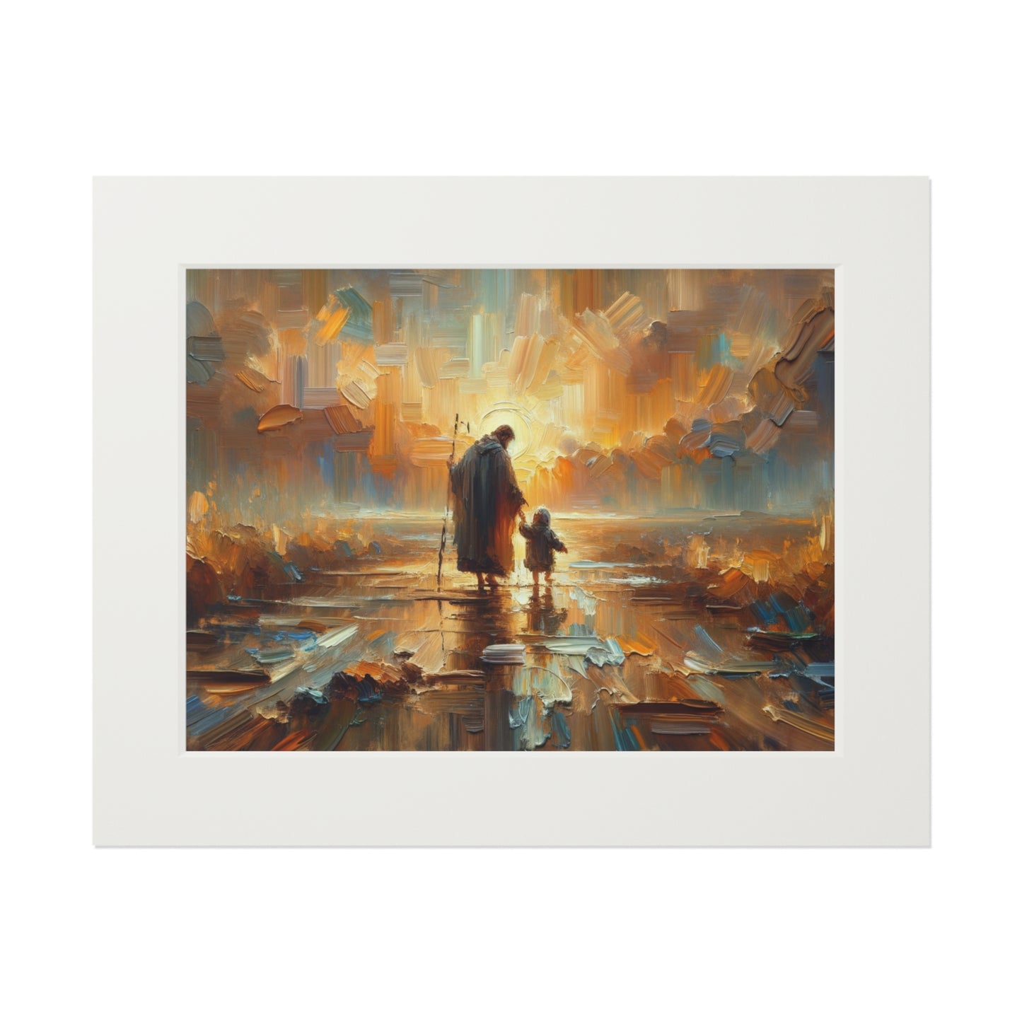 "The Lord Is My Shepherd" – Serene Landscape Art Print | Inspired by Psalm 23:1